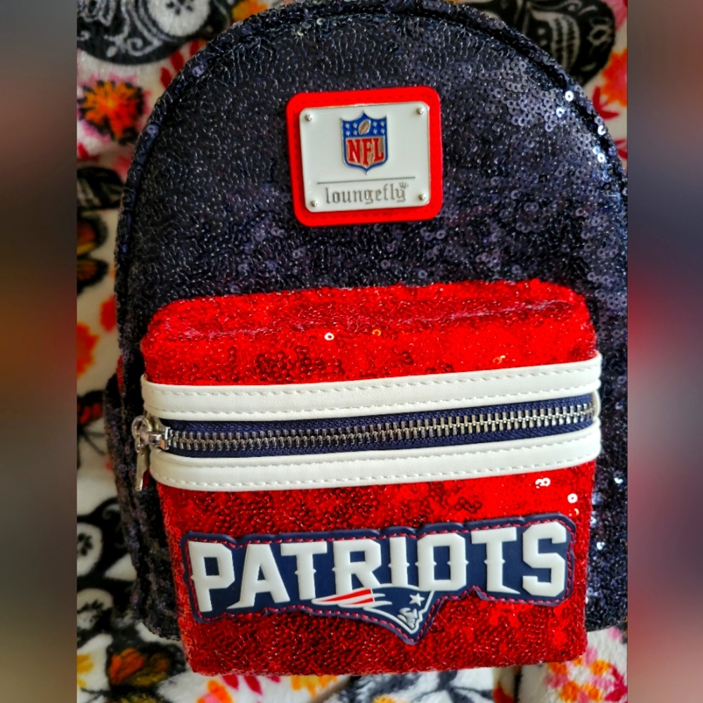 Loungefly NFL Backpack New With Tags New England Patroits